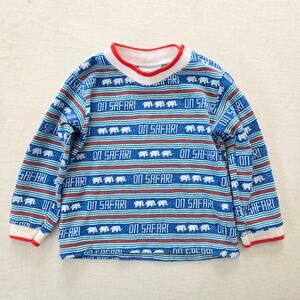 Vintage "On Safari" Striped Long Sleeve 9-12 months